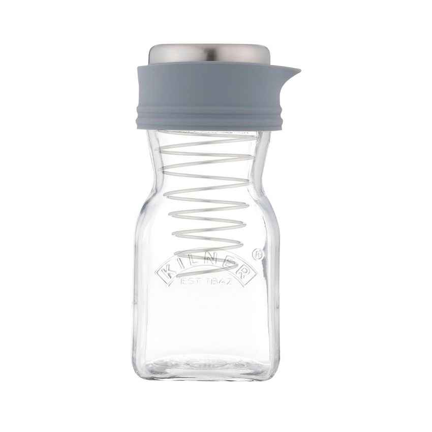 Handy Salad Dressing Clear Glass Mixer Bottle Jar Cap Spring with Lid | 500ml