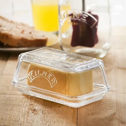 Glass Butter Dish And Lid Default Title