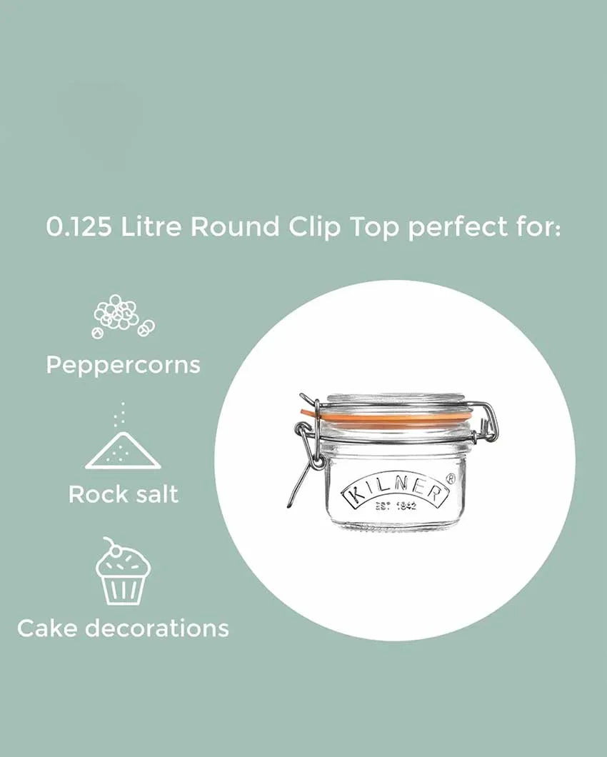 Pantry Clip Top Round Jar | 125ml