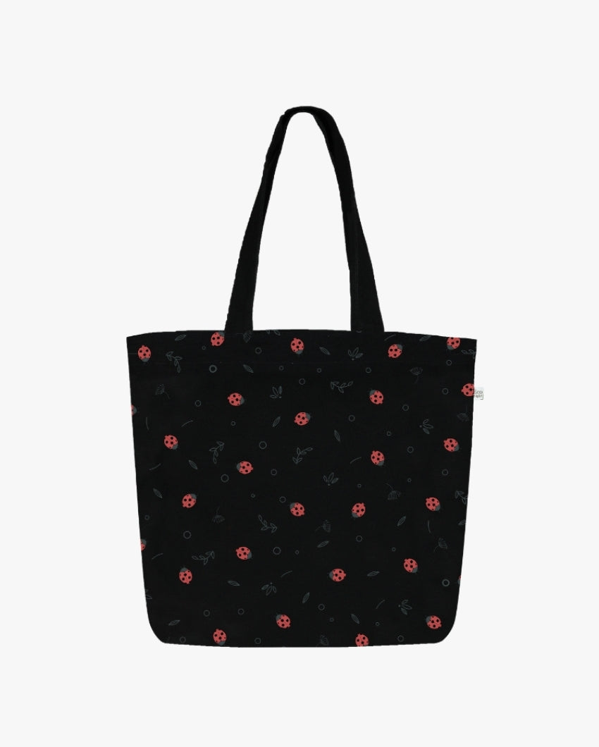 Beetles Large Zipper Tote Bag | 17 x 4 x 15 inches