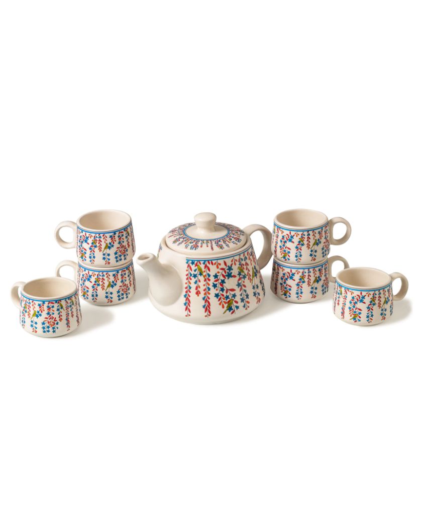 Charming Springy Floral Tea Pot Set