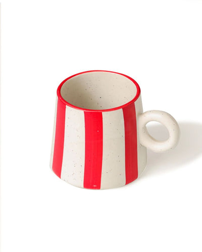 Playful Vibrant Zippy Sip Stripes Coffee Mug | 3 x 4 inches
