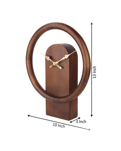 Dual Essence Wooden Wall Clock | 10 x 3 x 13 inches