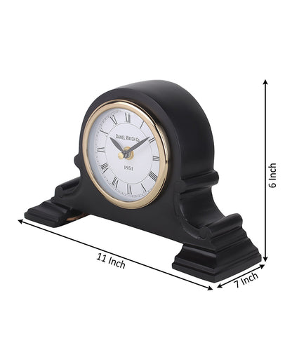 Arcadian Arc Aluminum Table Clock | 11 x 7 x 6 inches