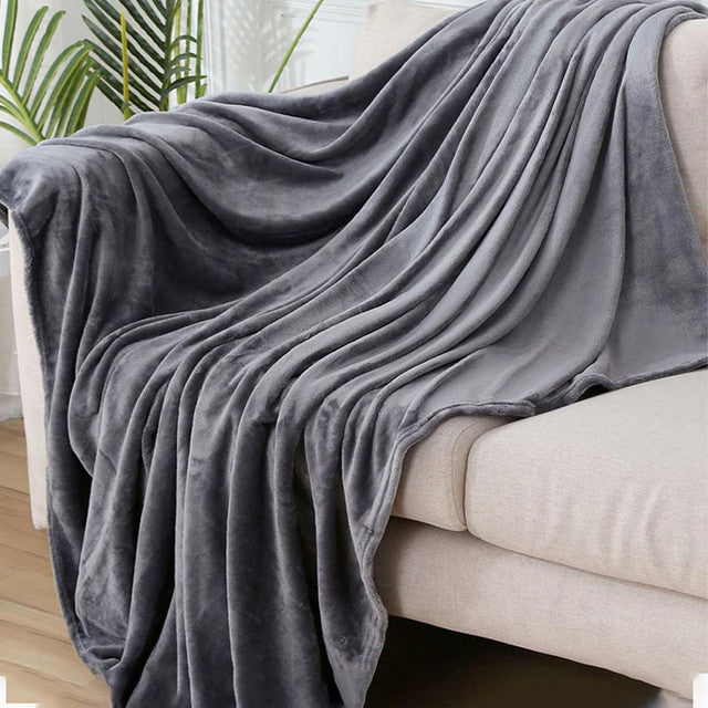 Elegance Sleek Cadet Grey Throw