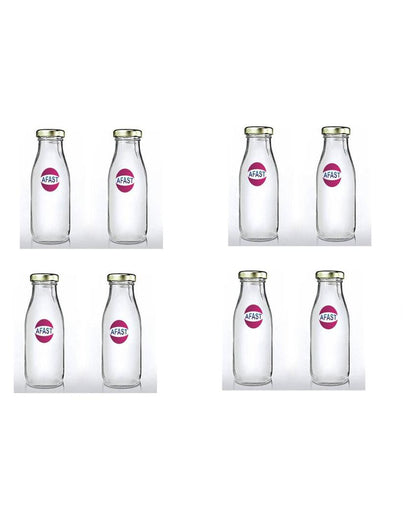 Premium Clear Glass Water and Milk Bottle for Serving and Storing Drinks | 1000 ML | 3 x 10 inches