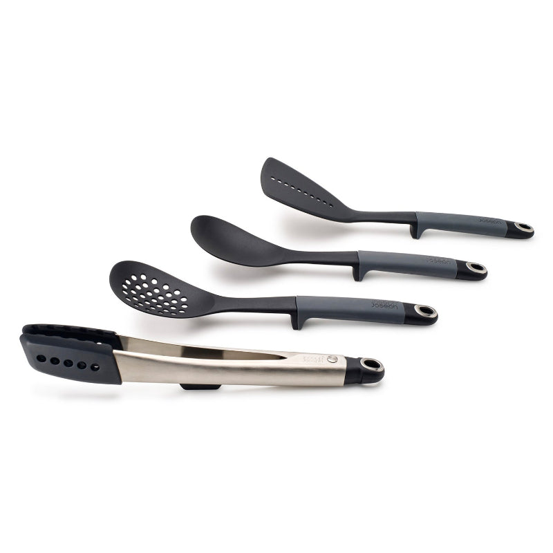 Elevate Carousel Grey 6-Pieces Utensil Set with Tongs Default Title