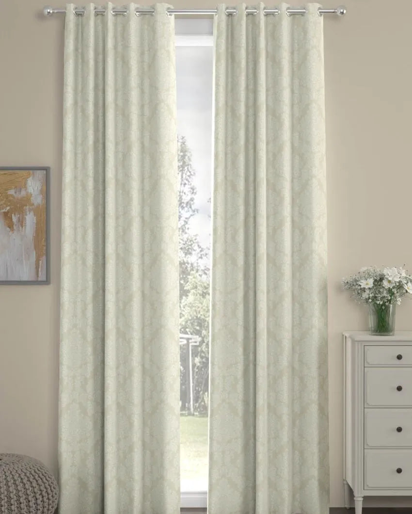 Classic Regular Polyester Curtains | Set Of 2 | Window, Door, Long Door | 5ft, 7ft, 9ft 9ft