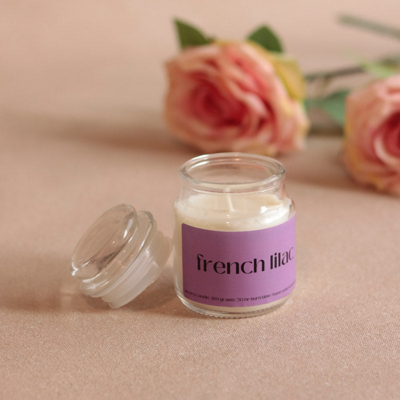 French Lilac Scented Jar Candle Default Title