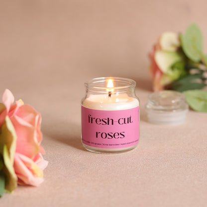 Fresh Cut Roses Scented Jar Candle Default Title