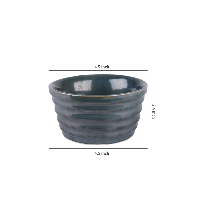 Noir Ceramic Bowl | Single, Set of 2 Set of 2