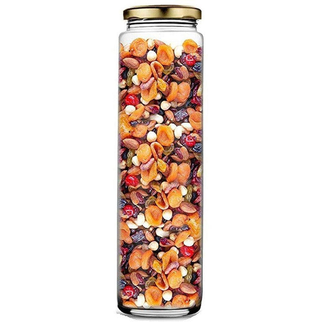 Clear Glass Storage Jar for Beans and Grains Compact and Easy to Store | 350 ML | 2 x 7 inches