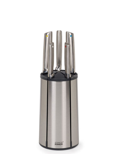 Japanese Stainless-Steel Blades With Ergonomic Steel Handles 5-Knives Set Carousel