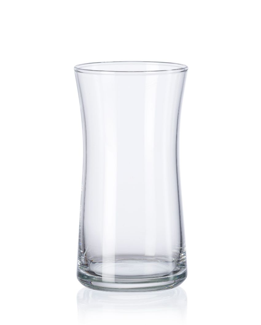 Heybeli Long Drink Water Juice Glasses | Set of 6 | 3 x 5 inches | 345ml