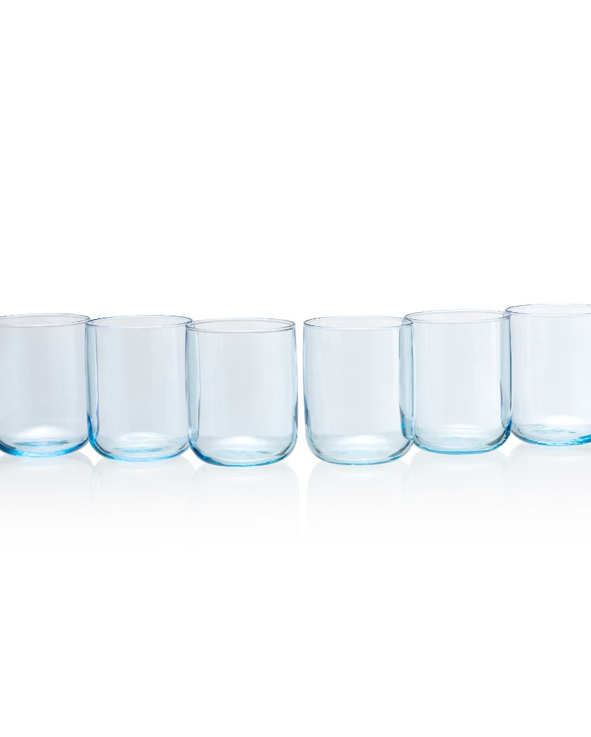 Stylish Water & Juice Glasses | Set of 6 | 3 x 4 inches | 280ml