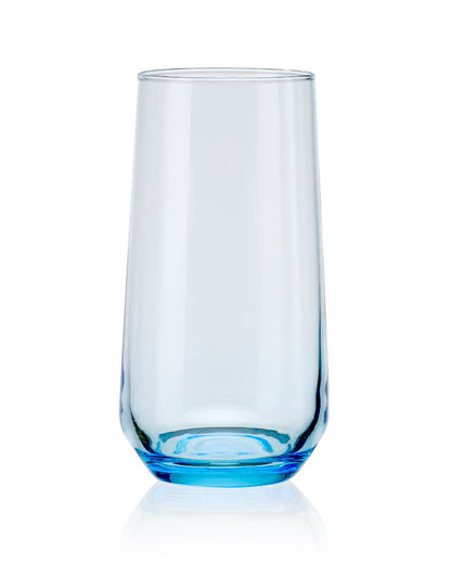 Allegra Long Drink Water & Juice Glasses | Set of 6 | 3 x 6 inches | 470ml