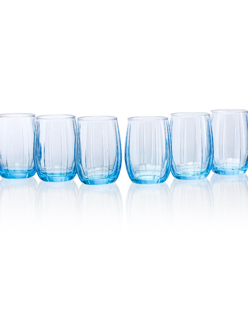 Refreshingly Versatile Water & Juice Glasses | Set of 6 | 2 x 4 inches | 240ml