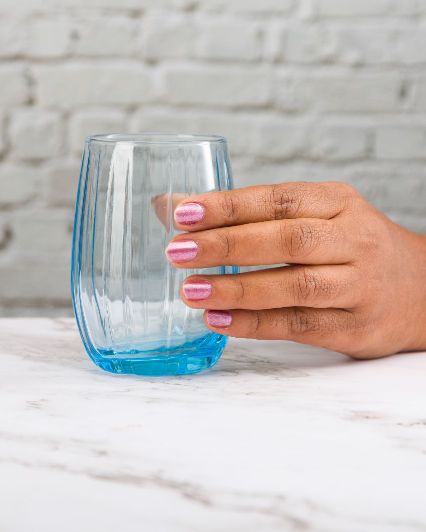 Refreshingly Versatile Water & Juice Glasses | Set of 6 | 2 x 4 inches | 240ml