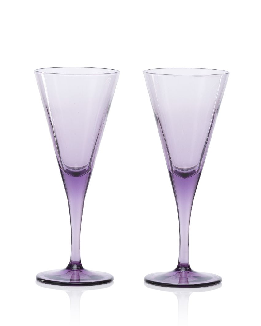 V-Line Cocktail Stem Glasses | Set of 2 | 3 x 8 inches | 200ml