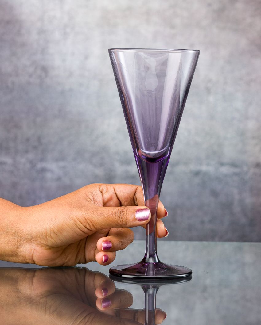 V-Line Cocktail Stem Glasses | Set of 2 | 3 x 8 inches | 200ml