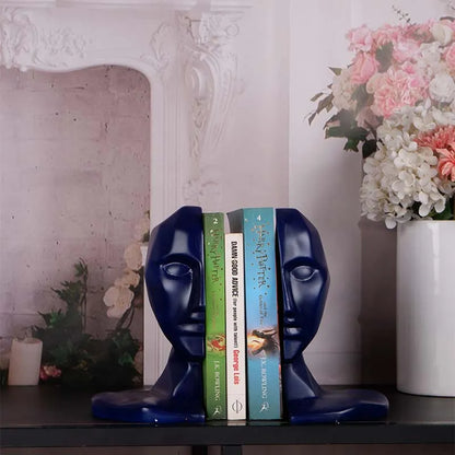 Artful Face Design Book Rest A Stylish Literary Companion Blue