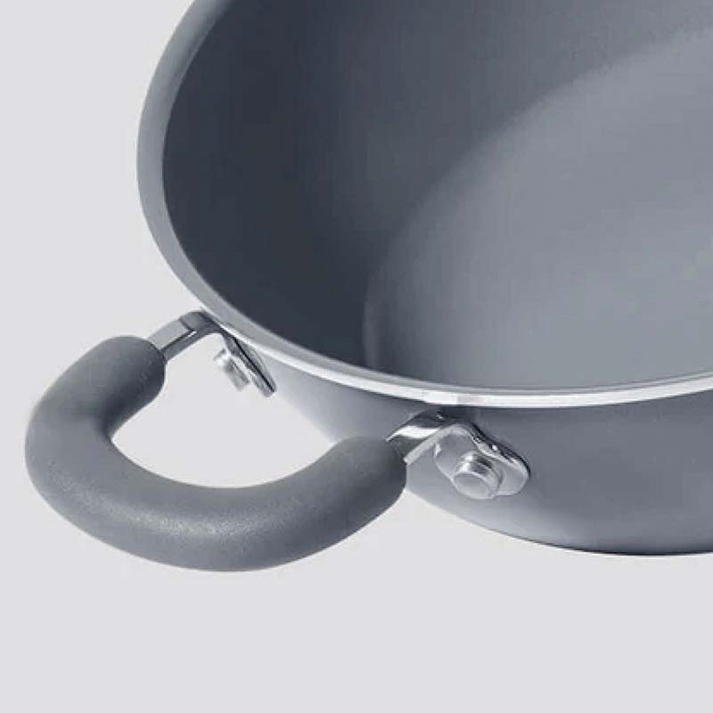Leandra Ceramic Coated Cookware Wok / Kadai With Lid | 8 Inch, 9 Inch, 10 Inch, 12 Inch 9 Inches