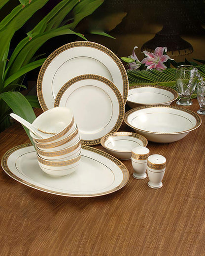 Gold Porcelain Dinner Set