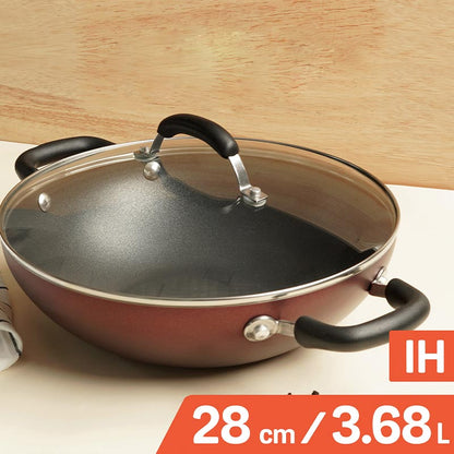Meyer Narcisa Non-Stick Aluminium Kadai/Wok With Lid | Safe For All Cooktops | 1.61 ltr , 2.73 ltr , 3.24 ltr , 3.68 ltr , 4.31 ltr