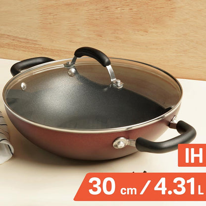 Meyer Narcisa Non-Stick Aluminium Kadai/Wok With Lid | Safe For All Cooktops | 1.61 ltr , 2.73 ltr , 3.24 ltr , 3.68 ltr , 4.31 ltr