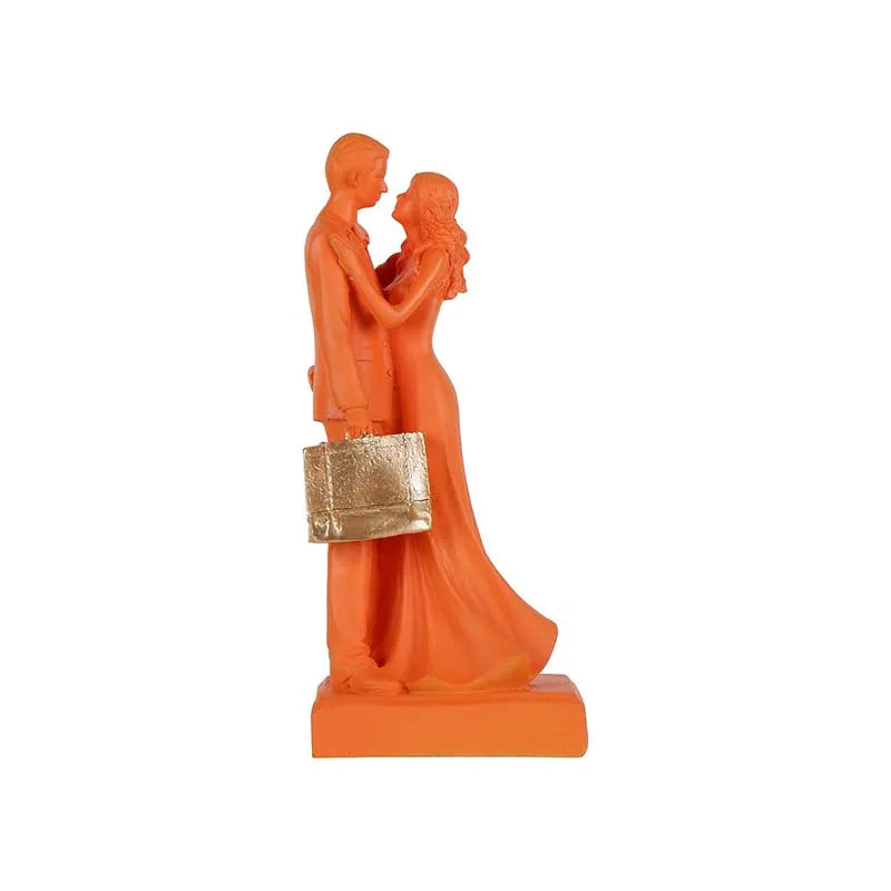 Crimson Radiance Couple Showpiece Orange