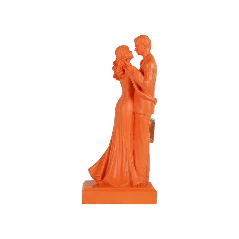 Crimson Radiance Couple Showpiece Orange