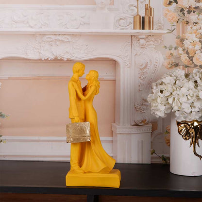 Crimson Radiance Couple Showpiece Yellow