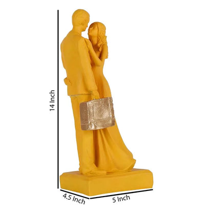 Crimson Radiance Couple Showpiece Yellow