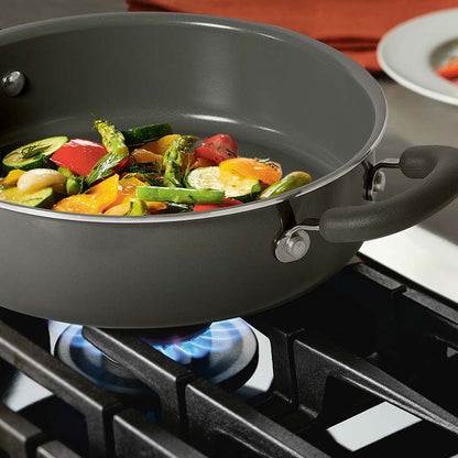 Meyer Anzen Ceramic Coated Cookware Sauteuse With Lid | Safe For All Cooktops | 2.85 Ltr