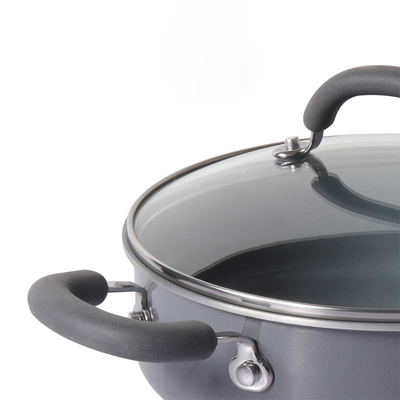 Anzen Ceramic Coated Cookware Sauteuse With Lid | 9 Inch Default Title