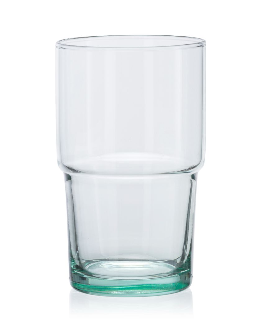 Green Hill Eco-Friendly Drink Water Juice Glasses | Set of 4 | 3 x 5 inches | 440ml