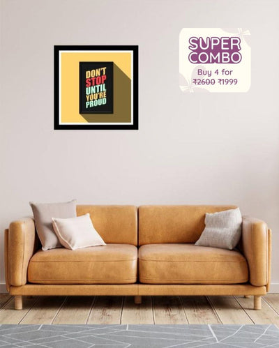 Success Vision Acrylic Motivational Quotes Wall Art Frame | 12 x 12 inches