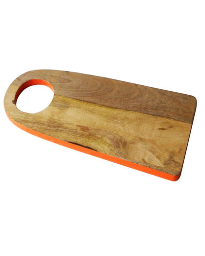 Orange Border Wooden Cheese Board | 18 x 8 inches