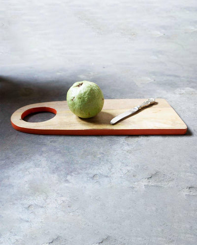 Orange Border Wooden Cheese Board | 18 x 8 inches