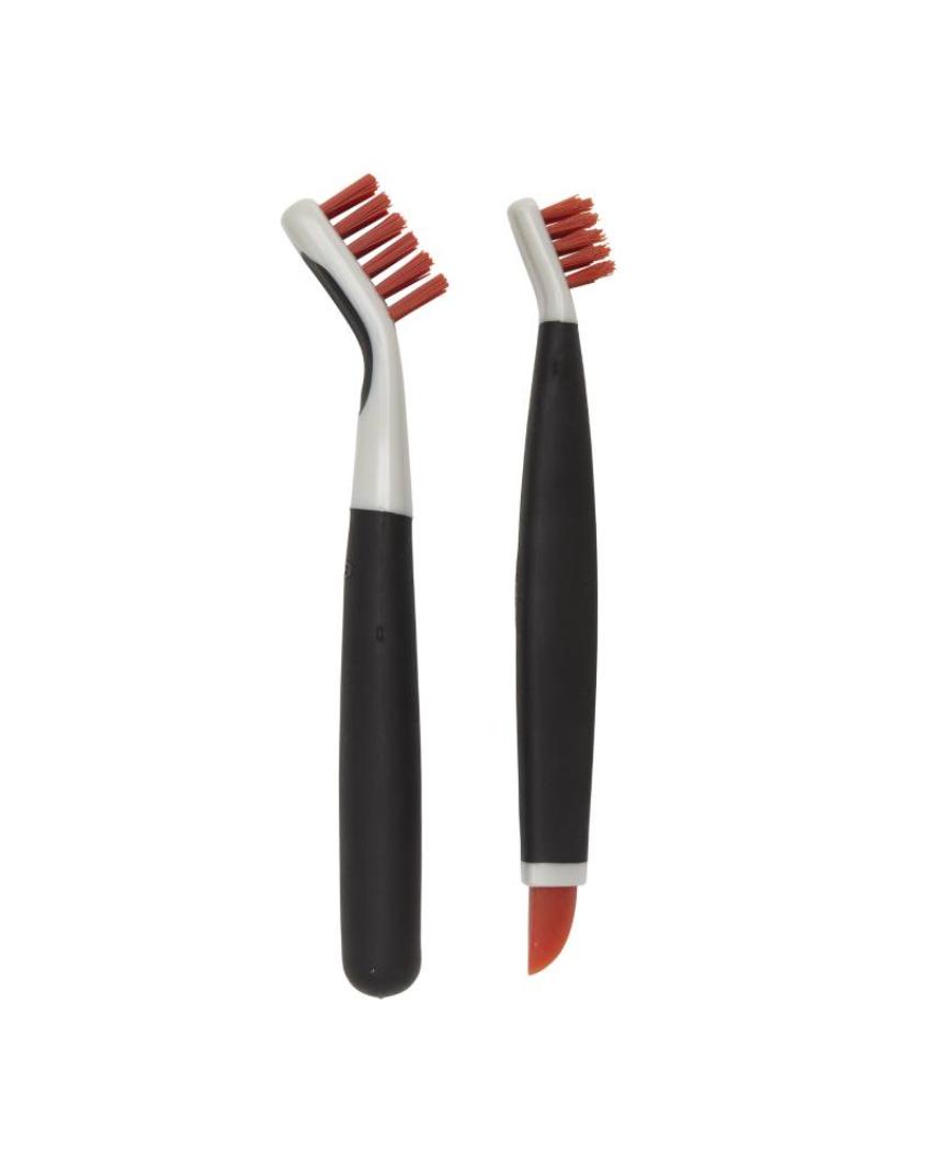 Multicolor Nylon Bristles Deep Clean Brush Set | Set of 2 | 6 inches