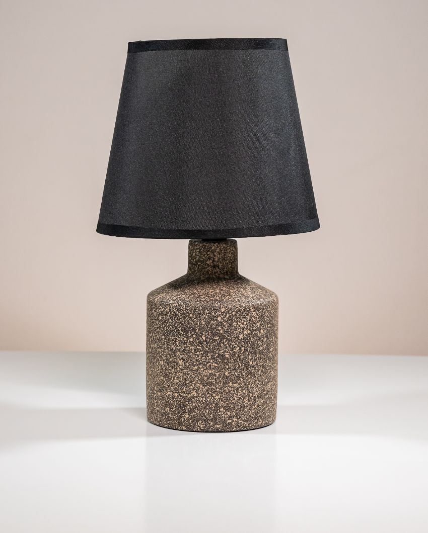 Unique Design Ceramic Mottled Grey Lamp | 6 x 11 x 6 inches