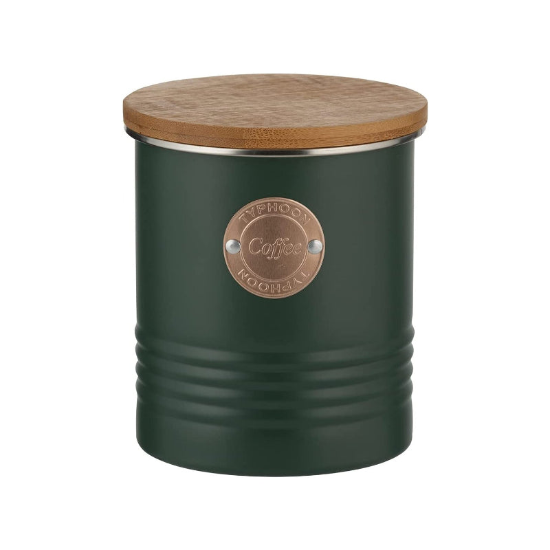 Living Green Coffee Storage Jar with Bamboo Fabric Lid Default Title