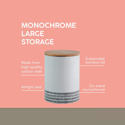 Monochrome Storage Small Canister | Multiple Colors White