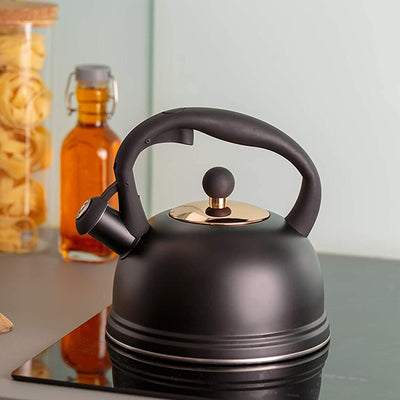 Otto Whistling Kettle with Gold Metallic Lid | 1.8 Litre Default Title