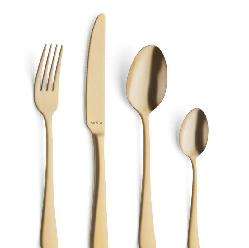 Austin Stainless Steel Cutlery | Set of 24 Gold