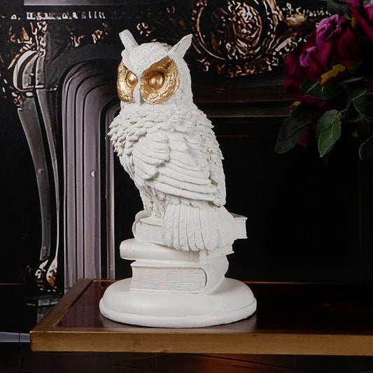 Tranquil Elegance White Owl Showpeice Default Title