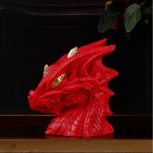 Feng Shui Prosperity Dragon Showpiece Red