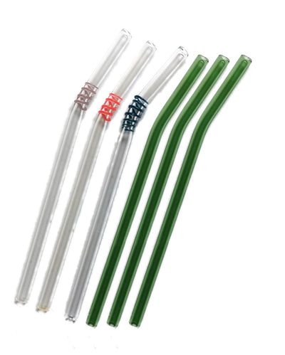 Mix Glass Bent Straws | Set Of 6