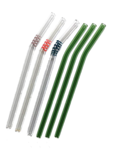 Mix Glass Bent Straws | Set Of 6