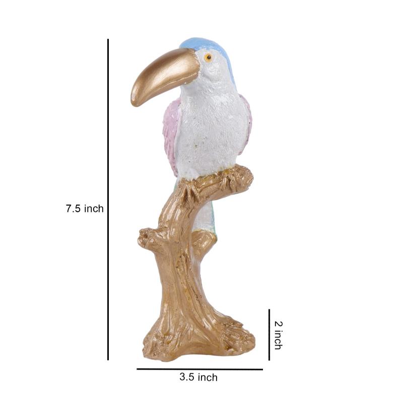 Claude Premimum Bird Figurine White